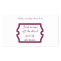 Funny mum quotes on t-shirts and gifts for mum. business cards