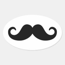 Funny Mustache Stickers