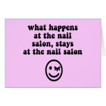 Funny nail salon cards