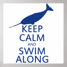Funny Narwhal Humour Poster