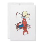 funny nervous lobster chef cooking invitations