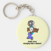 Funny new dad keychains
