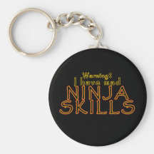 Funny Ninja Joke Keychain Fob
