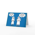 Funny Nun Cards "Good & Bad Thoughts"