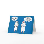 Funny Nun Cards "Good & Bad Thoughts"