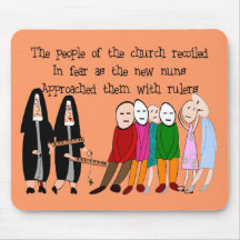 Funny Nuns Cards and Gifts Mousepads