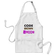 Funny Nurse "CODE BROWN QUEEN" Gifts Aprons
