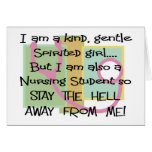 Funny Nursing Student gifts Card