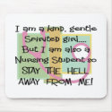 Funny Nursing Student gifts mousepads