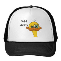 Funny Odd Duck Cartoon Mesh Hat