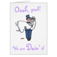 Funny Offbeat Humourous Wedding "Save The Date" Greeting Cards