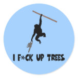 Funny,offensive slogan monkey stickers