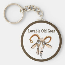 Funny Old Goat Keychains