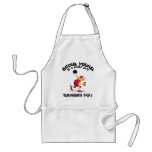 Funny Old Grandpa Bowler Gift Apron