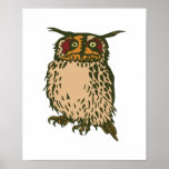 funny owl posters