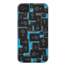 Funny Paparazzi iPhone 4 Case Barely There. Blue