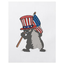funny patriotic bad ass honey badger personalised flyer