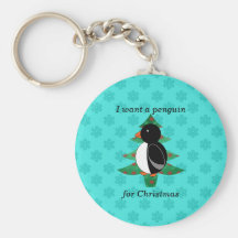 Funny penguin gifts key chains