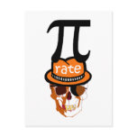 Funny pi pirate halloween postcards