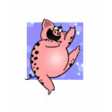 Funny Pig Dancing  | Cartoo Pig Dancer | Pig Humou t-shirts