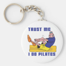 Funny Pilates Key Chains