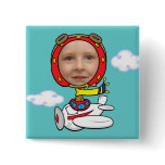 Funny Pilot Photo Face Template buttons
