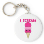 Funny Pink Ice Cream keychains