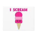 Funny Pink Ice Cream postcards
