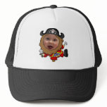 Funny Pirate Cut Out Face Template hats
