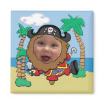 Funny Pirate Cut Out Face Template magnets