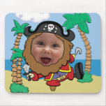 Funny Pirate Cut Out Face Template mousepads