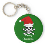 Funny Pirate Merry Christmas Greeting Arrrgh Matey keychains