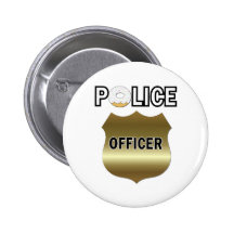 Funny Police Officer Gifts Buttons