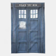 Funny Police Phone Box Hand Towels