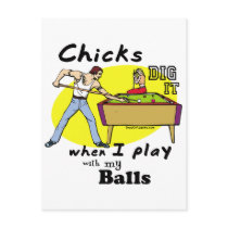 Funny Pool Billiards Postcard