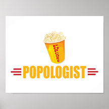 Funny Popcorn Poster