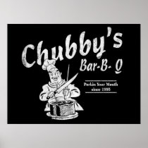 Funny Poster Chubby's