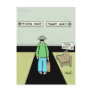 Funny Procrastination Cartoon Post Card