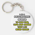 Funny Psychiatric Nurse T-Shirts and Gifts Key Chains