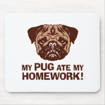 Funny Pug Mouse Pad