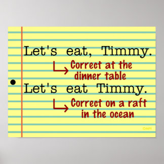 Funny Punctuation Grammar Poster