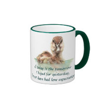 Funny Quote about Life Sucks Cute Angry Duck, Bird Mugs