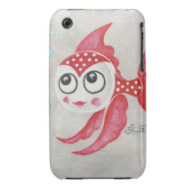 Funny Red Fish iPhone 3 Covers