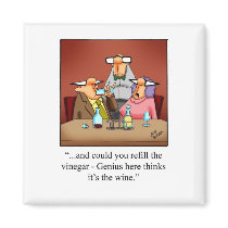 Funny Red Wine Cartoon Gift!