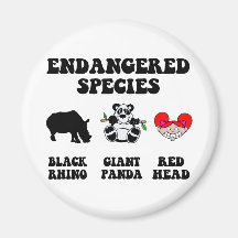 Funny redhead fridge magnet