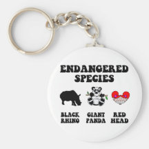 Funny redhead keychains
