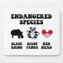 Funny redhead mousemat