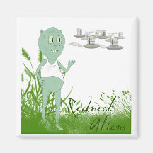 Funny Redneck Aliens Magnet