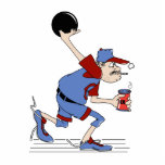 funny redneck bowler bowling humour design photo sculptures