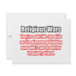 Funny Religious Wars Quote invitations